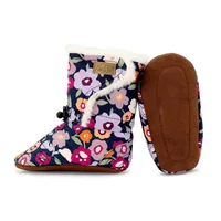 Stay-Put Winter Booties | Flowers