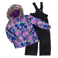 Floral/Black Snowsuit