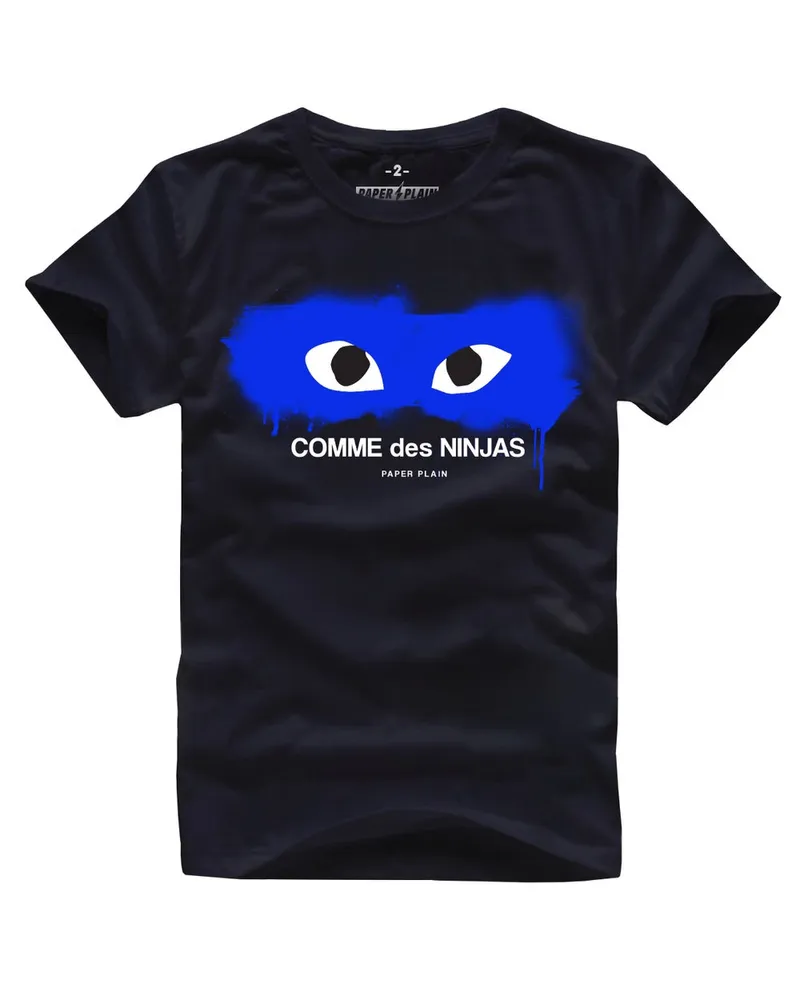 COMME DES NINJA 2.0 TEE BLACK/BLUE