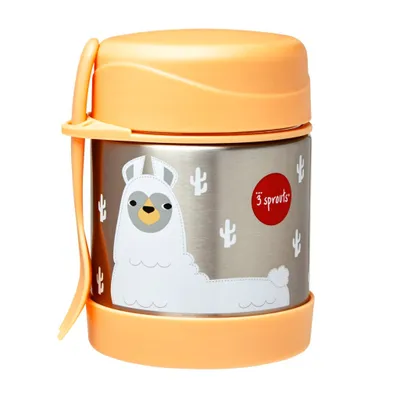 llama stainless steel food jar