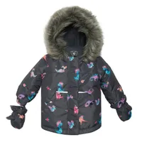 Baby Two Piece Snowsuit Fushia Pink Dinos