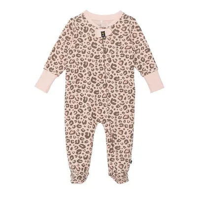 Organic Cotton Pajamas Light Pink Leopard Printed