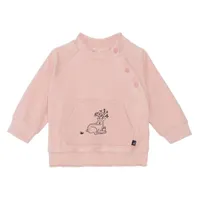 Super Soft Fleece Top With Pocket Pink Printed