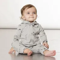 Super Soft Fleece Hooded Romper