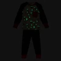 Organic Cotton Two Piece Pajama Set Christmas Fox "Glow the Dark"