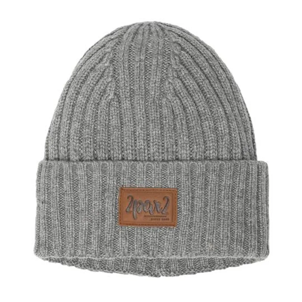 Knitted Hat Light Grey Mix