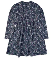 Ditsy L/S Dress - Mood Indigo