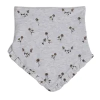 Organic Cotton Hat And Bib Set Printed Small Flowers