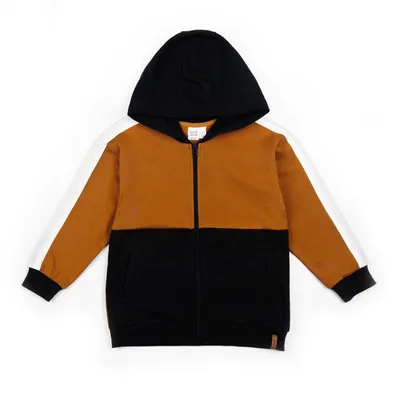 Hooded Fleece Cardigan With Zipper