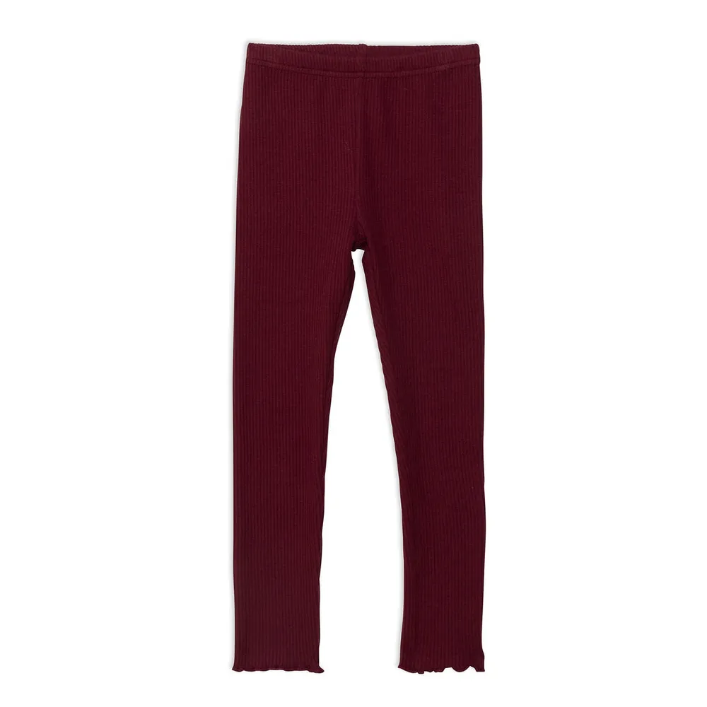 Rib Legging Red Wine