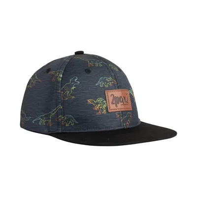 Printed Cap Black Dinosaurs