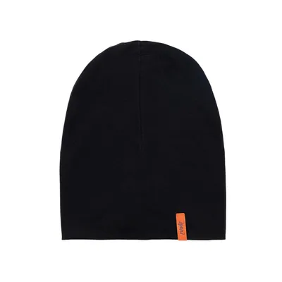 Solid Jersey Beanie Hat Black