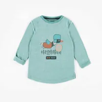 TEAL LONG-SLEEVE T-SHIRT