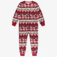 HOLIDAY ONE-PIECE PYJAMA BRUSHED POLYESTER, ADULT