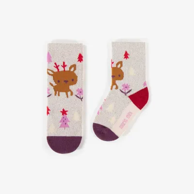 FESTIVE DEERS SOCKS, BABY