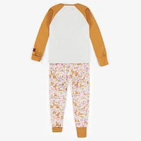 ADJUSTABLE PATTERNED PYJAMAS ORGANIC COTTON, CHILD