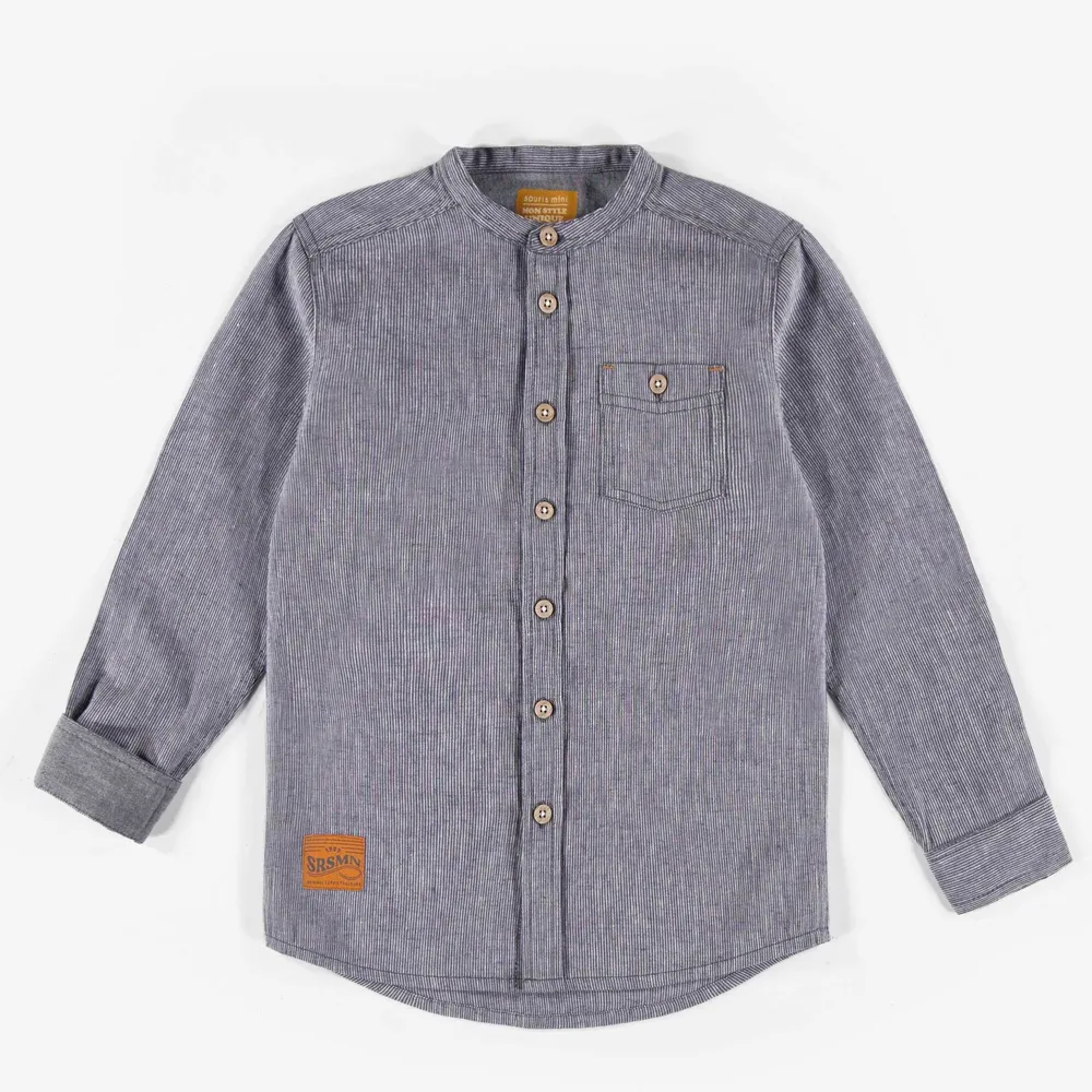 WOVEN LINEN SHIRT, CHILD BOY