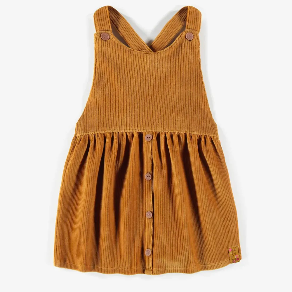 CORDUROY DUNGAREE SKIRT, CHILD