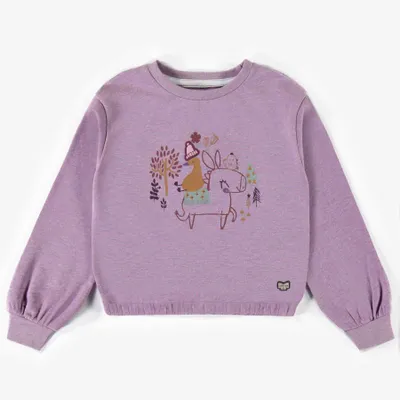 CROP TOP SWEATER FRENCH TERRY, CHILD