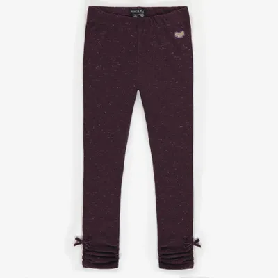 DARK PURPLE LEGGING WITH SHINY EFFECT, CHILD