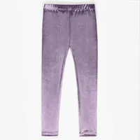 PURPLE LEGGING SHINY VELVET, CHILD