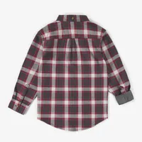 RED CHECKERED SHIRT BRUSHED FLANNEL, CHILD