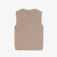 KNITTED CABLE SWEATER VEST