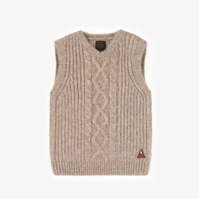 KNITTED CABLE SWEATER VEST