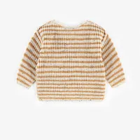 STRIPED CREWNECK WITH EMBROIDERED ILLUSTRATION, NEWBORN