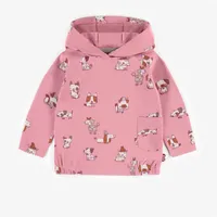 HOODIE PEACH TOUCH EFFECT JERSEY, BABY