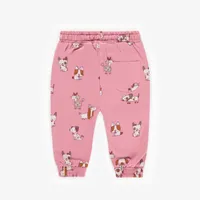 PATTERNED JOG PANTS PEACH TOUCH EFFECT JERSEY, BABY