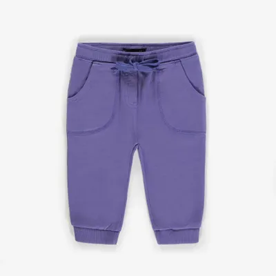 PURPLE JOGGING PANTS FRENCH COTTON, BABY