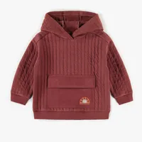 RUST HOODY QUILTED JERSEY, BABY