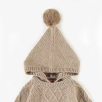 RECYCLED POLYESTER KNITTED HOODIE, BABY