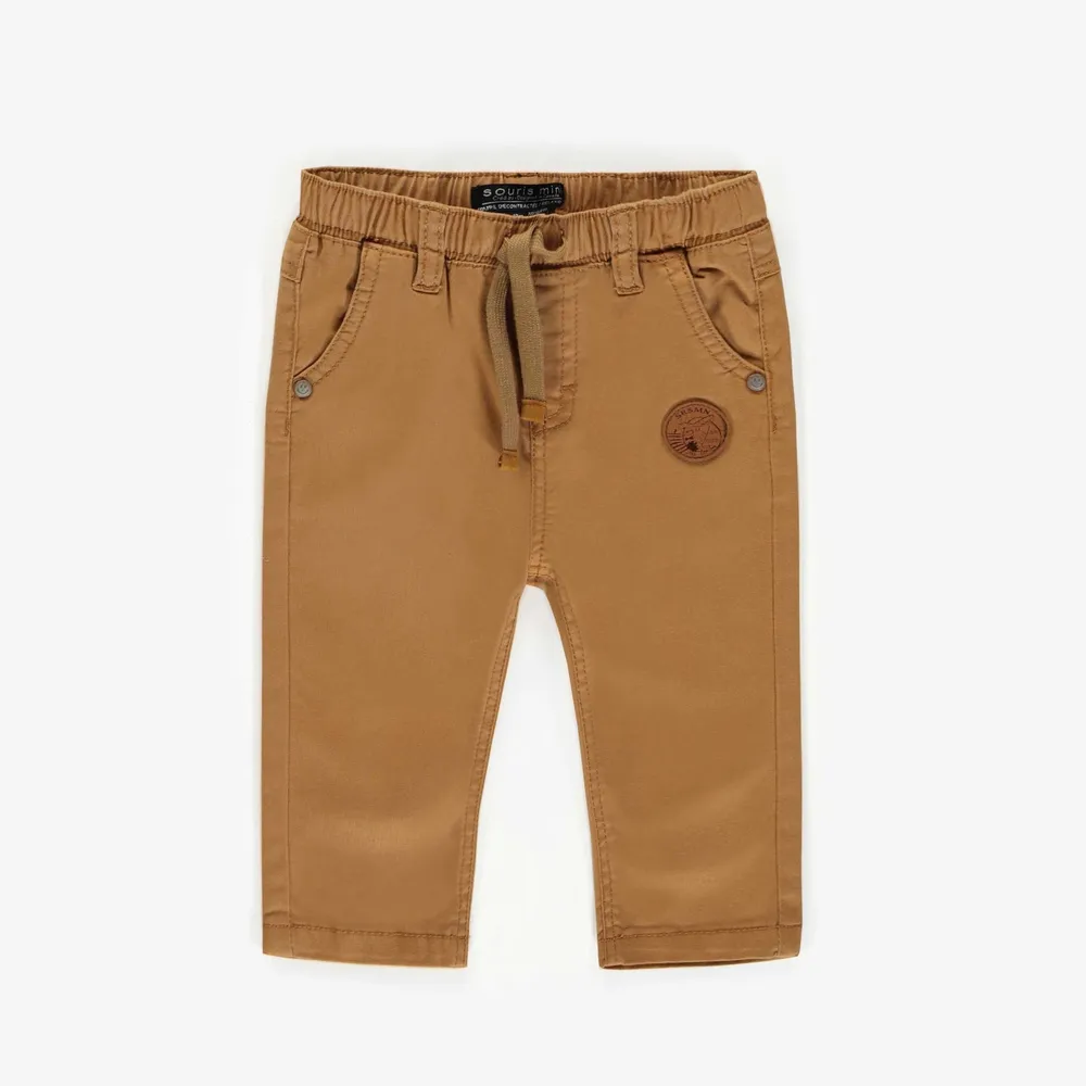 CARAMEL TWILL PANTS, BABY