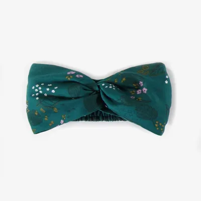 GREEN PATTERNED HEADBAND VISCOSE, CHILD