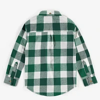 GREEN CHECKERED SHIRT BRUSHED FLANNEL, CHILD