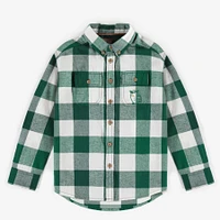 GREEN CHECKERED SHIRT BRUSHED FLANNEL, CHILD