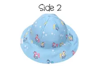 Reversible Kids Patterned Sun Hat - Rainbow | Unicorn