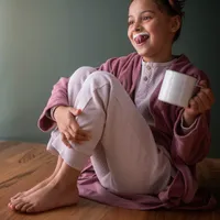 Blush Velvet Robe