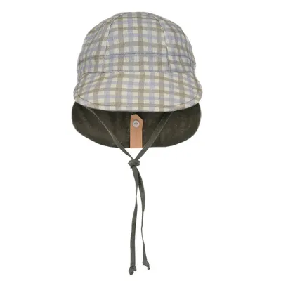 Baby Reversible Flap Sun Hat - Noah / Olive