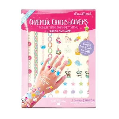 Chains n Charms Temporary Tattoos- Believe in Magic