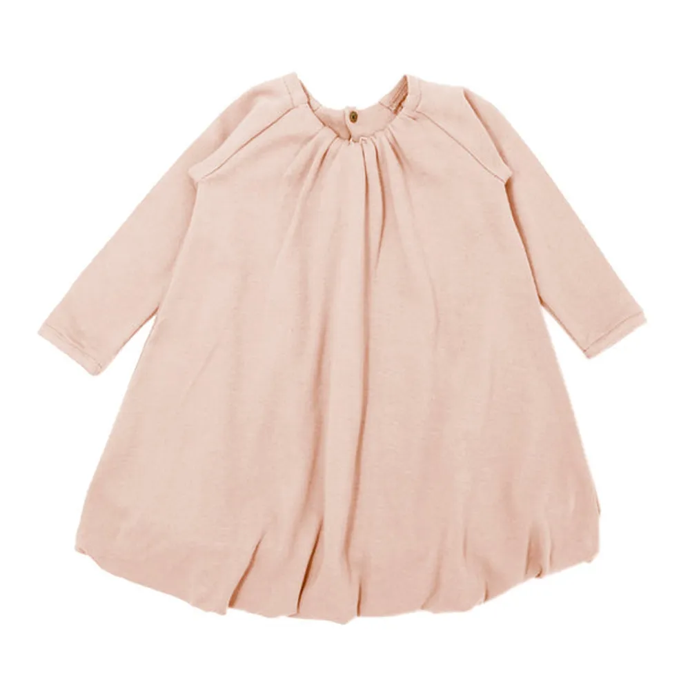 Organic Kids Bubble Dress Rosewater