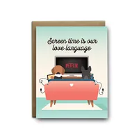 Screen Time Love Language Dogs Card