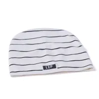 Boston cotton beanie (Cloud & Black) (V20)