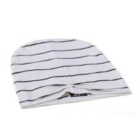 Boston cotton beanie (Cloud & Black) (V20)