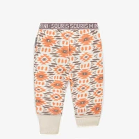 ORANGE PATTERNED POLAR PANT, BABY