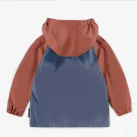 RUST AND BLUE WATERPROOF COAT POLYURETHANE, BABY