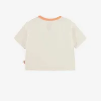 CREAM CROP T-SHIRT COTTON, BABY