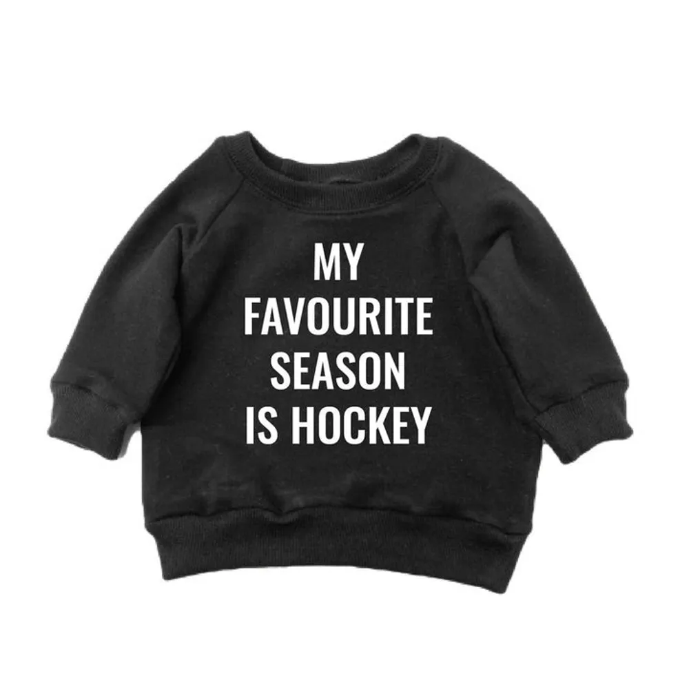 My Favourite Season is Hockey Sweatshirt - Black